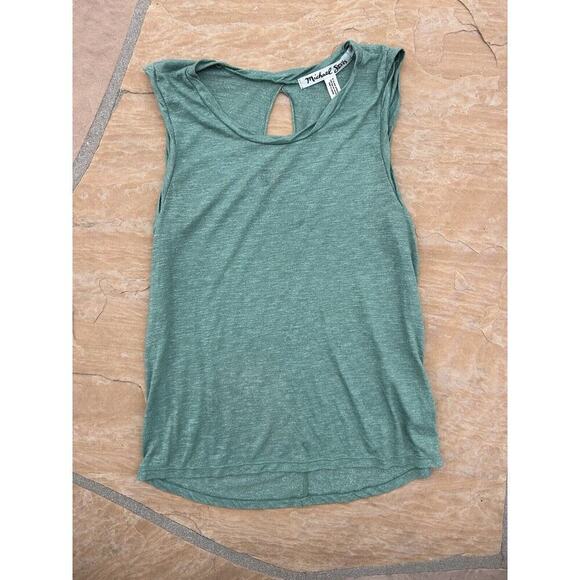 Michael Stars Basic Olive Green Cotton Modal Tank Top OS Minimalist Capsule MF - Picture 1 of 3